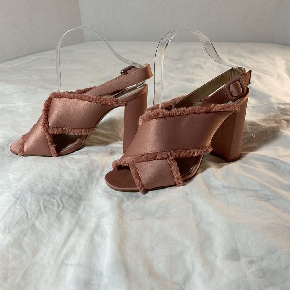 Topshop High Heel Satin Sandal